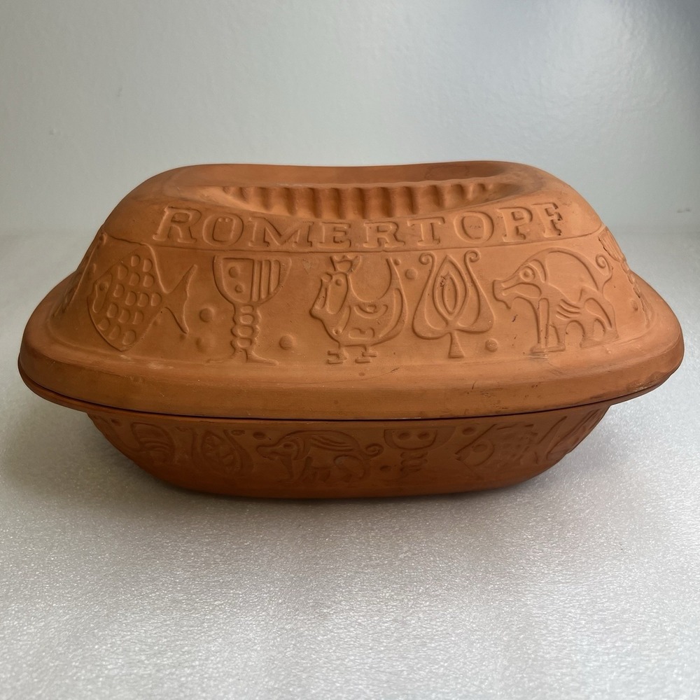 Vtg Romertopf Bay-Keramik West Germany 111 Terracotta Clay Baker Steamer Roaster